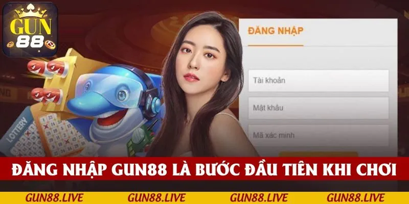Đăng nhập GUN88 là bước đầu tiên của người chơi khi muốn tham gia nền tảng
