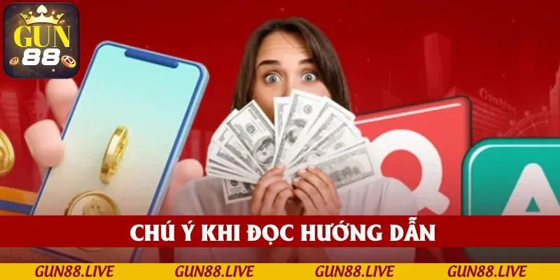 Chú ý khi đọc hướng dẫn