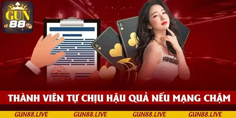 Thành viên tự chịu hậu quả nếu mạng chập chờn khi chơi